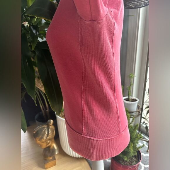 Converse One Star Red Cotton Boat Neck Sweater Pullover Shirt Top size S - Picture 12 of 12